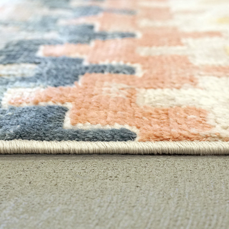 Corrigan Studio® Pridbjorn Chevron Red/Blue/Yellow Area Rug & Reviews